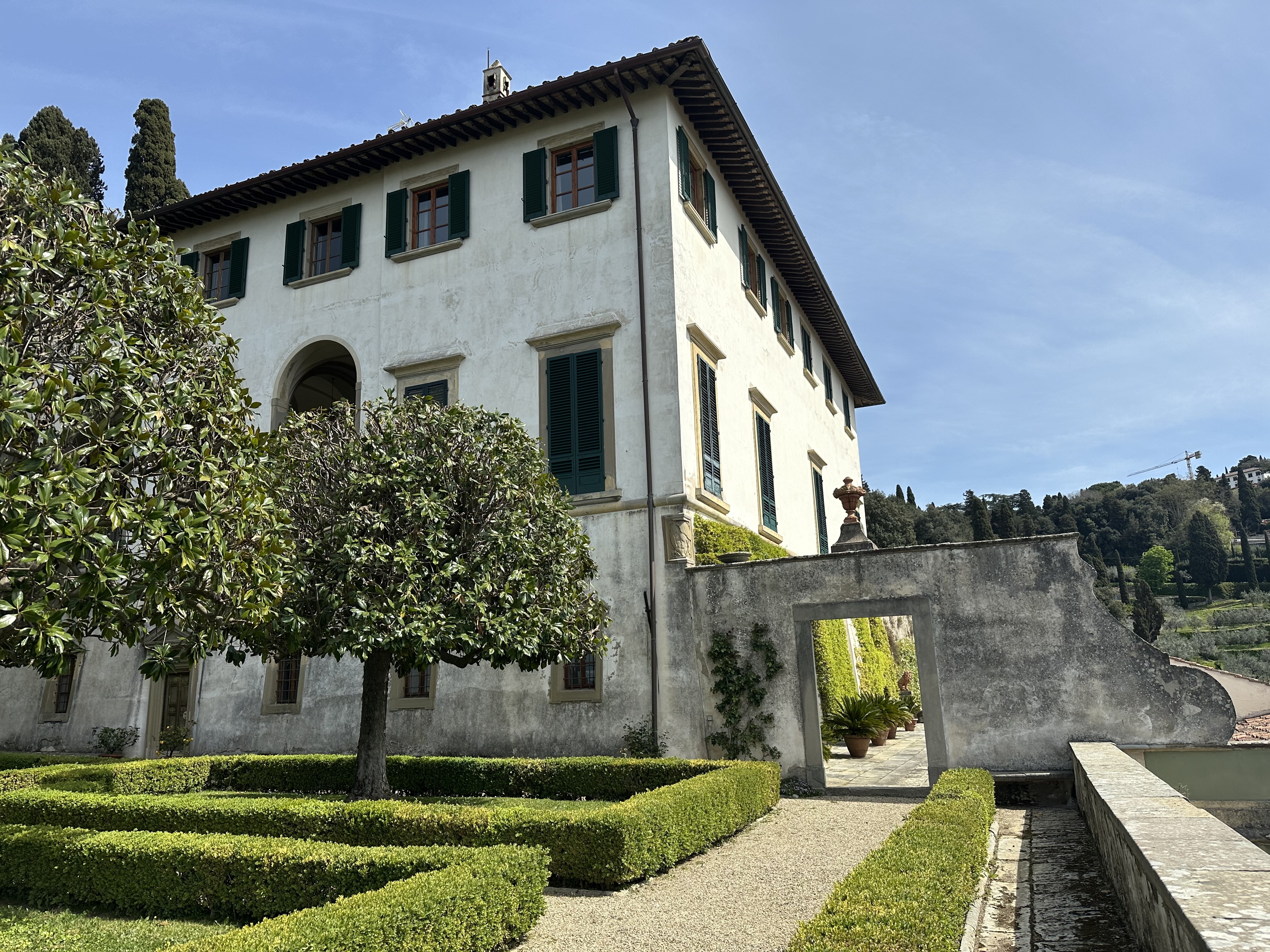 Italian Renaissance villas and gardens study day illustration